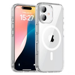 Чехол накладка для iPhone 16 Gurdini Alba Series Protective with Magsafe (прозрачный)