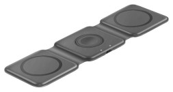 Беспроводное зарядное устройство EnergEA Bazic GoMag Trio USB-C, 15Вт, серый