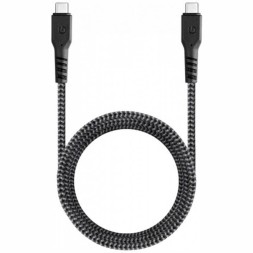 Кабель EnergEA FibraTough USB-C to USB-C 5A 1.5м, черный